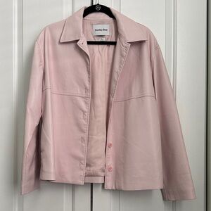 Aritzia Pink Faux Leather Women's Jacket